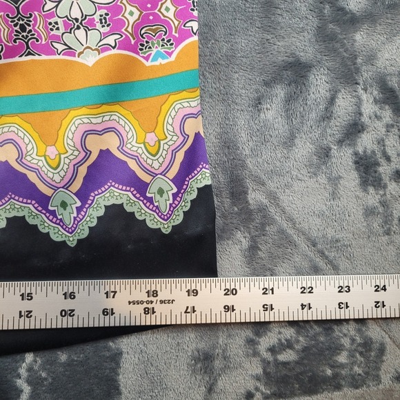 MIXIT Women's Floral Paisley Print Slip Dress Size 10 Boho Hippie Sexy - Picture 8 of 9